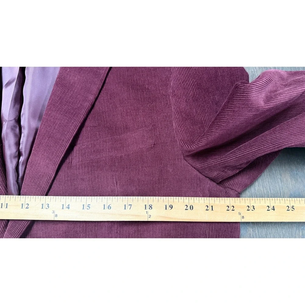 Michael Kors Blazer Corduroy Burgundy Two Button Stretch Cotton 44R Sport Coat